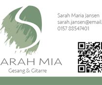 Logo + Visitenkarte Sarah-Mia